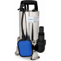 Fluxy pompe immerge'e en acier inoxydable 750 watts 12500 l/h ide'ale pour le drainage des eaux sales provenant de caves piscines et puits pour un usage domestique et professionnel