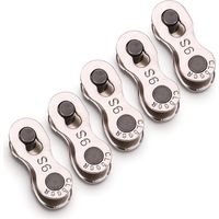 5 Paire Attache Rapide Chaîne, 9 Vitesses Vtt Fixation Rapide pour Maillons de Chaîne de Vélo pour Chaîne de 9 Vitesses Attache Rapide Chaine
