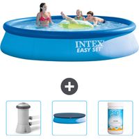 Intex Piscine Easy Set Ronde - 396x84 cm - 4-pièces SCB75