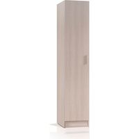 Hogar24 – Armoire murale de salle de bain avec porte battante – 3 étagères réglables – Chêne – Dimensions 37x37xh180 cm