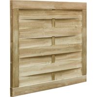 Vidaxl – Portillon bois de pin imprégné 100x75 cm – Résistant aux intempéries – Assemblage facile – Pour clôture jardin