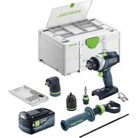 Set base Festool TPC 18/4: avvitatore a percussione a batteria 18 V 75 Nm Brushless + 1x batteria 5,0 Ah + Systainer - senza caricabatterie
