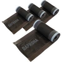 DAPRONA Firstband Alu 5m, Firstrolle, Gratband, Rollfirst, Dachabdichtung, Dachbelüftungsband - Braun, 4 Rollen - 300mm