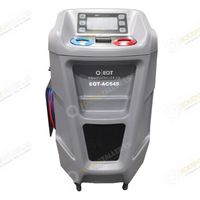 EQT – Machine de climatisation R134a automatique – 2 réservoirs – Tuyaux de service pour récupération et recharge – Pour véhicules essence, hybrides, électriques