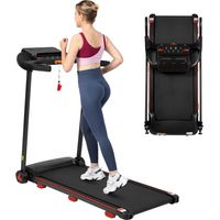 Tapis roulant per uso domestico, tapis roulant pieghevole con inclinazione dell'8%, tapis roulant silenzioso fino a 14 km/h con ampia superficie di corsa, tapis roulant per uso domestico da 3,0 HP con