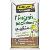 Engrais 100% Naturel Complet a base de Fass de Scarabée - ALGOFLASH NATURASOL - 10 kg