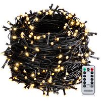MONZANA® Guirlande lumineuse 200/400/600 LED avec télécommande minuteur décoration de Noël illumination éclairage fêtes 60m warmweiß - schwarzes Kabel (de)