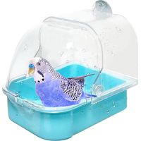 1PC Vogelbadkäfig Multifunktionales Papageienbade-Duschzubehör für kleine Vögel Sittiche Papageien Nymphensittiche Hamster