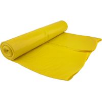 Müllsäcke, dick (50 Mikron), strapazierfähig, Rolle mit 25 Stück – gelb, 70 l