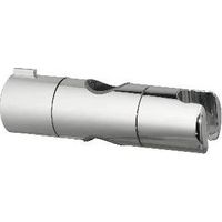 SUPPORT COULISSANT EN ABS CHROMÉ POUR TIGE D. 25 MM Dimensions : Chrome