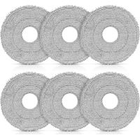 6 Stück Wischtücher Ersatzteile für Dreame L10s Ultra Gen 2 / Gen 3 / L10s Pro Ultra / X40 / X50 Ultra / X50 Master / L40 Ultra AE / L40 Ultra/Mova E30 Ultra / P50 Pro Ultra Staubsauger Zubehör