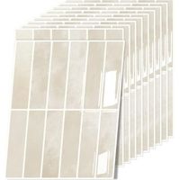 Stickers carrelage 3D, carrelage de cuisine plus épais, auto-adhésifs, lot de 10, carrelage mural auto-adhésif, carrelage de cuisine repositionnable, pour salle de bain, cuisine, décoration murale, et
