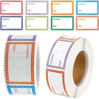 Etiquette Alimentaire Auto-Adhésive - Papier Revêtu Imperméable - Pour Congélateur et Réfrigérateur - 1000 Pièces