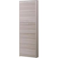 scarpiera olmo con 5 ante, 62x182x18 cm