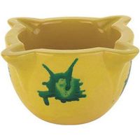 Mortero ceramica amarillo 4 picos nº5 7x4.5cm