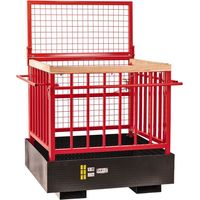 Dema – Table élévatrice 300 kg – Hauteur de travail max 3m – Dimensions repliées 1200 x 1100 x 360 mm – Acier pliable pour chariot élévateur