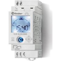 Finder – Horloge astronomique journalière digitale 1 inverseur 16A – Programmation NFC – Écran LCD rétro-éclairé – Pour installation tableau électrique
