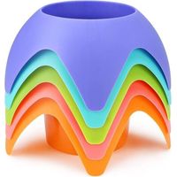 BUNTHAUS PA Indispensables pour des vacances à la plage : dessous de verre et porte-gobelets, ensemble de 5 pièces, plusieurs couleurs, un must pour les adultes, la famille et les amis.