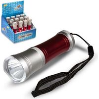 LINTERNA ALUMINIO 1 LED 1W ROJA - JS CORP.