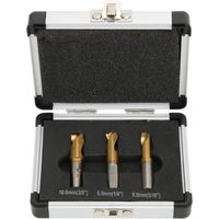 3Pcs Foret à Dépointer, 6.5mm/8mm/10mm Foret Coupeur de Soudage par Points Ensemble Fraises à Dépointer pour Enlever les Joints de Soudure en Tôle
