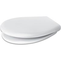 Sedile wc compatibile per sanitari Roca serie Polo in termoindurente bianco