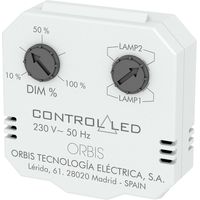 ORBIS Zeitschalttechnik OB200010 Unterputz Dimmer Geeignet für Leuchtmittel: Glühlampe, Energiesparl