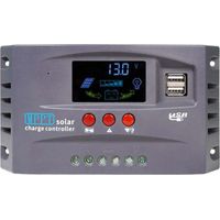 Contrôleur de Charge Solaire 50A, Détection Auto 12V/24V