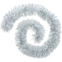 Boa guirnalda de Navidad 150x8x2m plata y blanco - Atmosphera créateur d'intérieur