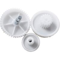 Kit de remplacement pour hachoir à viande, ensemble d'engrenages en plastique avec poignée, outil de cuisine courant, facile à installer.