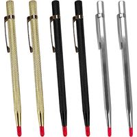 6 Pcs Pointe A Tracer, Pointe à Tracer En Carbure, Stylo De Scriber, Stylos à Tracer En Carbure De TungstèNe, Stylo à Graver Pointe A Tracer Pour Plaque En CéRamique/MéTal/Verre