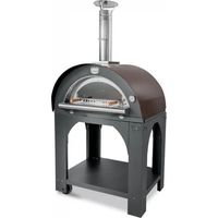 Forno a legna a cottura diretta Pulcinella 80x60 - Ramato