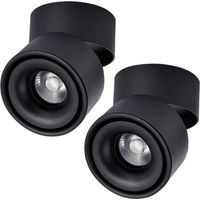 Deckenleuchte zur Montage, LED-Deckenleuchte mit 360°-Drehfunktion, zylindrisch und verstellbar für den Innenbereich, 7 W