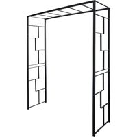 Pergola arche de jardin en acier époxy anthracite 155x50x198 cm – Résistante aux UV et au gel – Fixation en terre incluse - CAR25