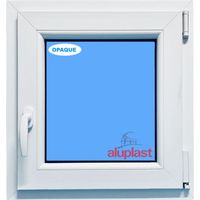 Eco-Blu – Fenêtre PVC H600 mm x L500 mm blanche – Oscillo-battante – Double vitrage SGG CLIMALIT PLUS – Isolation thermique A+++