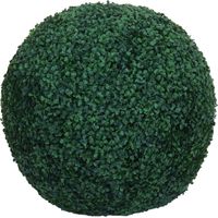 Buisson artificiel HHG-594, boule de buis Plante décorative Boule de buis Plante artificielle Buxus, extérieur, polyéthylène Ø 53 cm