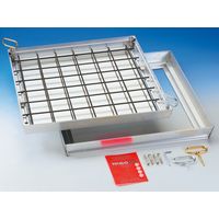 Wannenschachtabd. 125KN BVA LW 100x60cm Aluminium Geruchs.u.Wasserdicht.