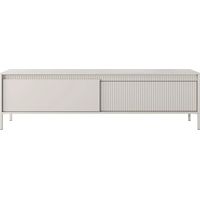 ALINA - Meuble TV 187cm pieds en métal - Beige