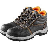 S1 SRC Leder-Ankle-Boots, Stahlkappe, Größe 44