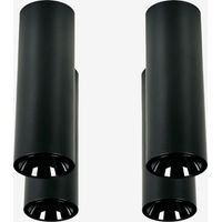 Pack da 4 applique da soffitto LED a superficie rotondi Ø5,7 cm per esterni in alluminio Luisiana SKLUM