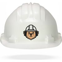 TAMS® Kinderhelm - Drehverschluss Weiß Hund