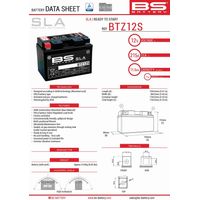 BATTERIA BS BTZ12S (FA) (YTZ12S) 12V 11AH 150X86X110 SENZA MANUTENZIONE - A ACQUA LIBERA (210A) (4)