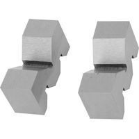 2Pcs High Accuracy Carbon Steel M Type V Block 50mm For Platform Measurement