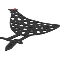 Piquet de Jardin en Forme de Poule Noire, Décoration Extérieure pour Pelouse et Terrasse