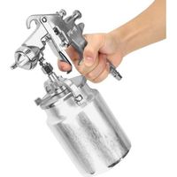 Pistola a spruzzo pneumatica PQ-2, spruzzatore di vernice portatile, ugello di aspirazione da 2,0 mm, spruzzatore di vernice per uso domestico (1000 ml)