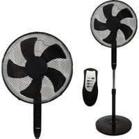 Standing floor fan 45w - 3 modes 5 blades timer remote control
