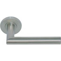 Paar Türdrücker aus Edelstahl 304 mit scharfem Winkel auf Rosette Vallon INOX IMPORT - Rückholfeder C7 d.38/50 mm - 173
