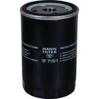 Filtro intercambio para aceite lubrificaci贸n MANN-FILTER W7191