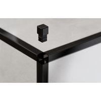 Eckabschluss für Edelstahlprofile Q und P 0.8cm - Glänzendes Schwarz