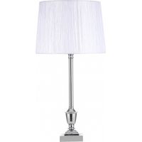 Lampe à poser oak 1xe27 chrome w/pant blanc 60.5x30x30 cm