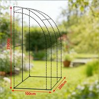 Serre adossée extérieure pour jardin, balcon et terrasse